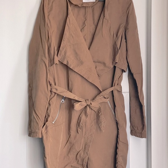 VERO MODA Tan Vmicon 3/4 Trench Coat - Picture 3 of 11